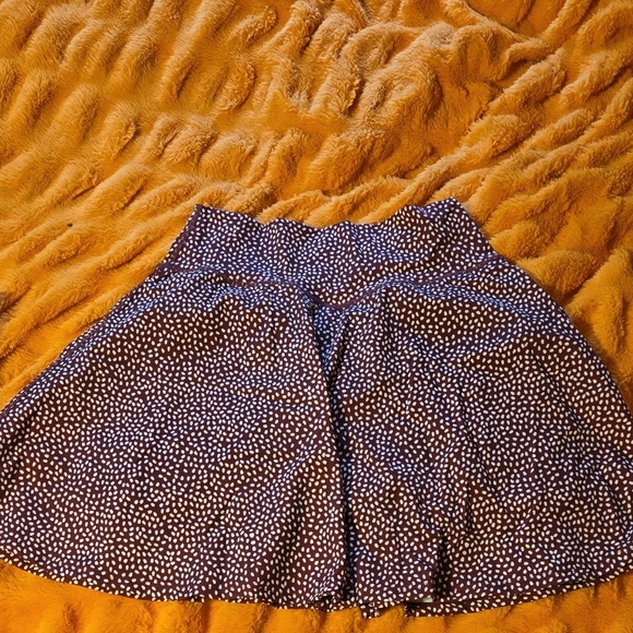BuffBunny Vineyard Dark Red Bossy Print Skirt - Picture 1 of 5